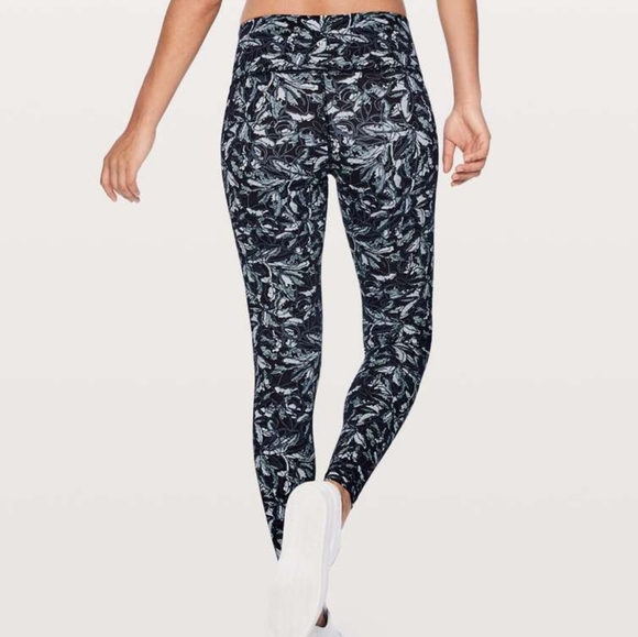 Lululemon Wunder Under Hi-Rise Floral Tight Leggings Size 6 - Picture 2 of 9
